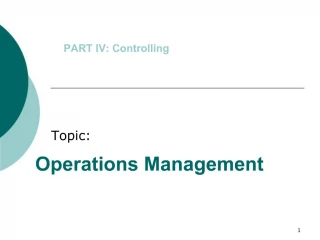 Operations Management - slide 1