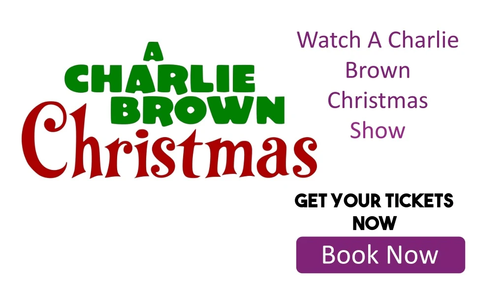 watch a charlie brown christmas show