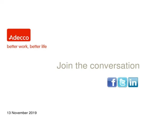 Adecco Social Media Launch
