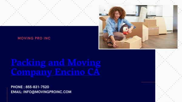 Professional Moving Service in Encino CA