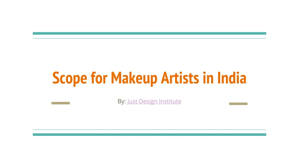 scope for makeup artists in india
