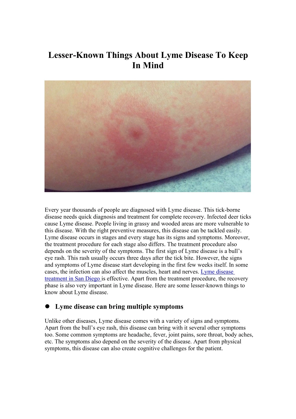 lesser known things about lyme disease to keep