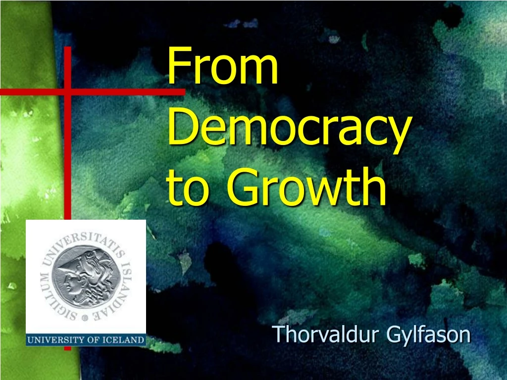 from democracy to growth