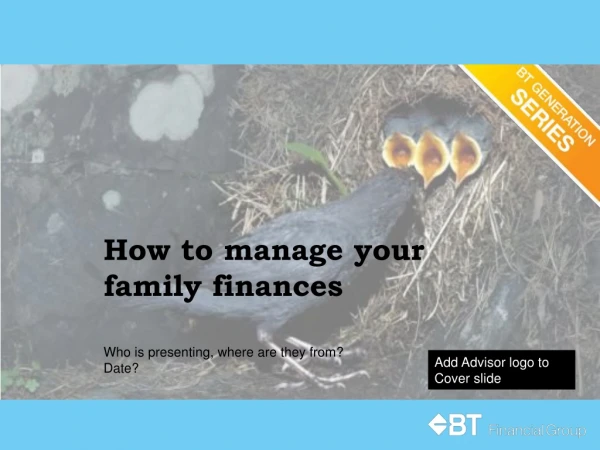 How to manage your family finances