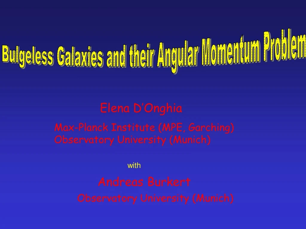 bulgeless galaxies and their angular momentum