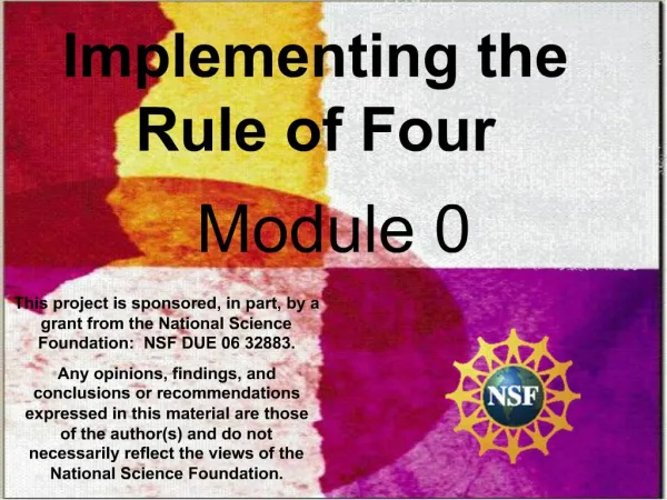Implementing the Rule of Four