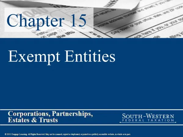 Exempt Entities
