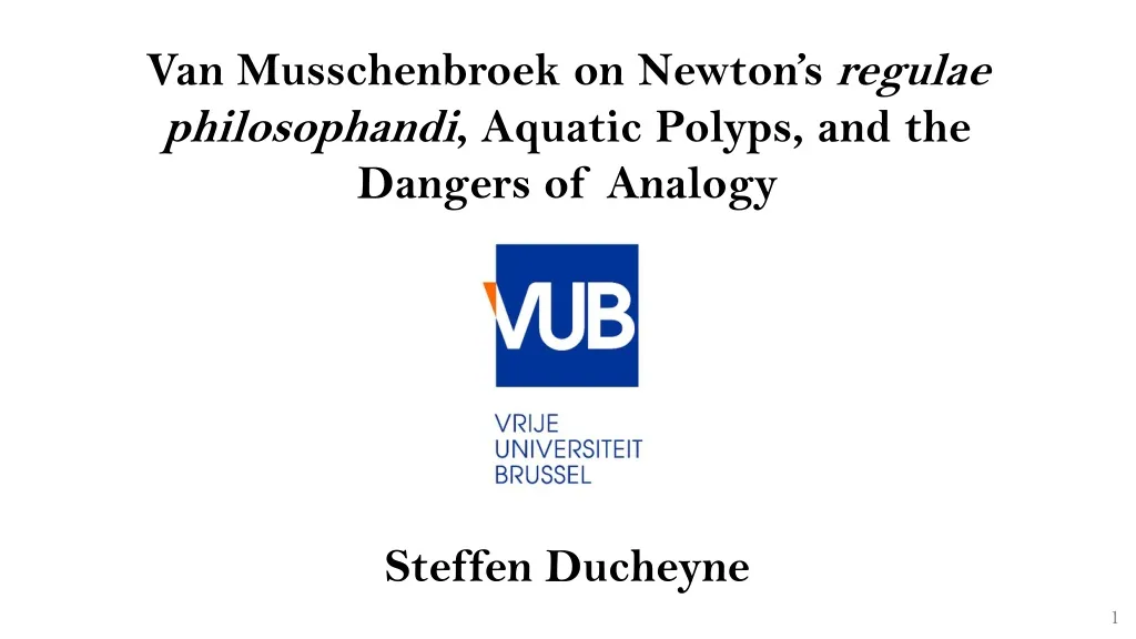 van musschenbroek on newton s regulae