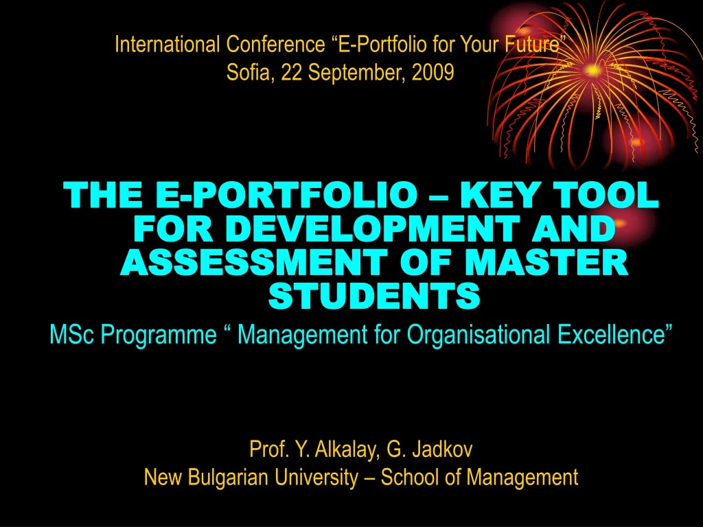 international conference e portfolio for your