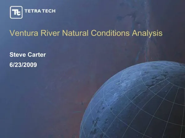 Ventura River Natural Conditions Analysis