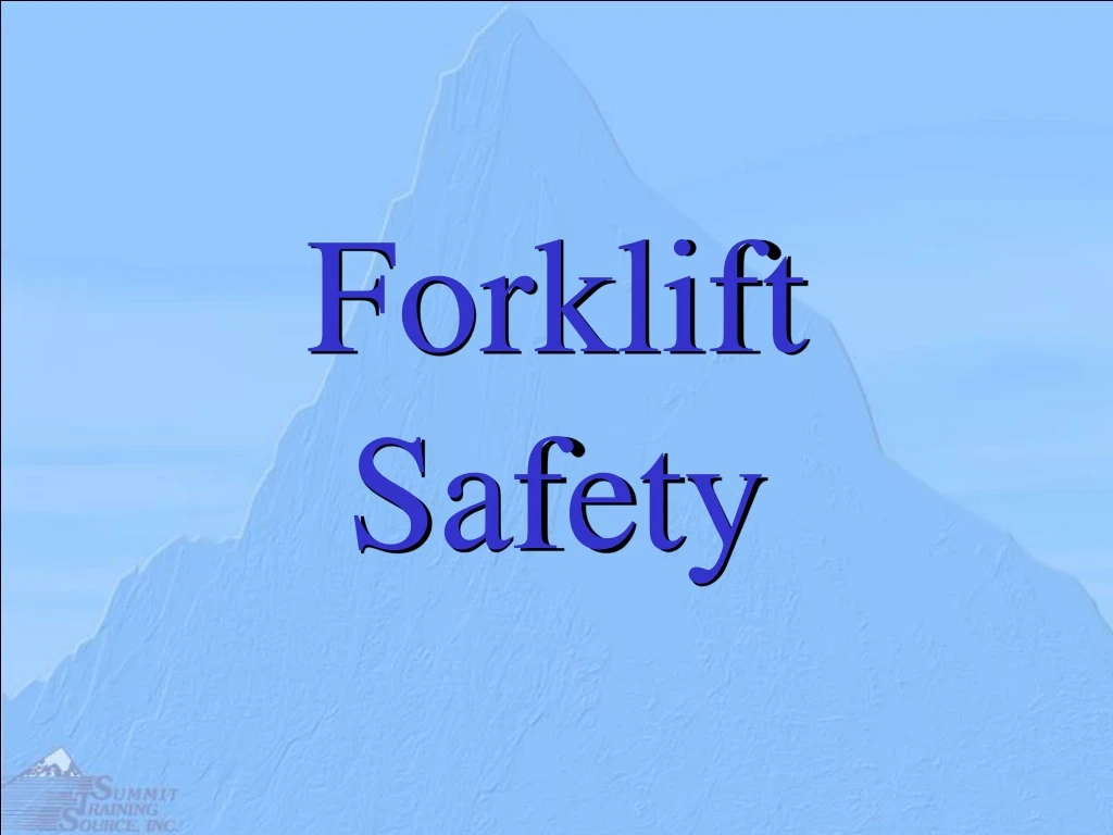 forklift safety