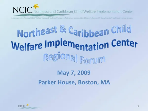 Northeast Caribbean Child Welfare Implementation Center Regional Forum