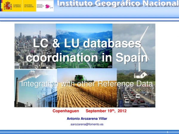 LC &amp; LU databases coordination in Spain