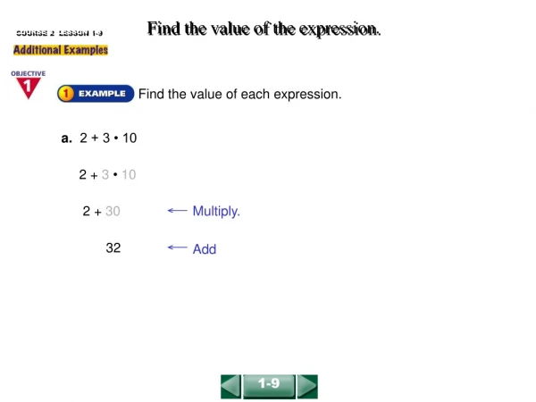 Find the value of the expression.