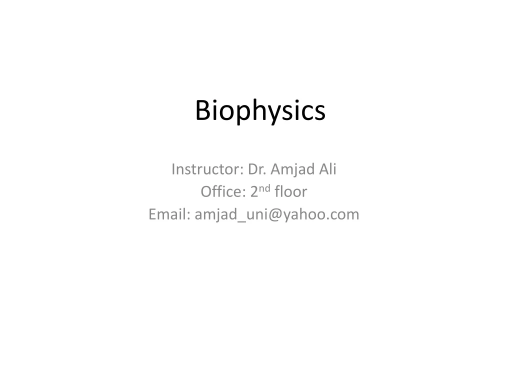 biophysics