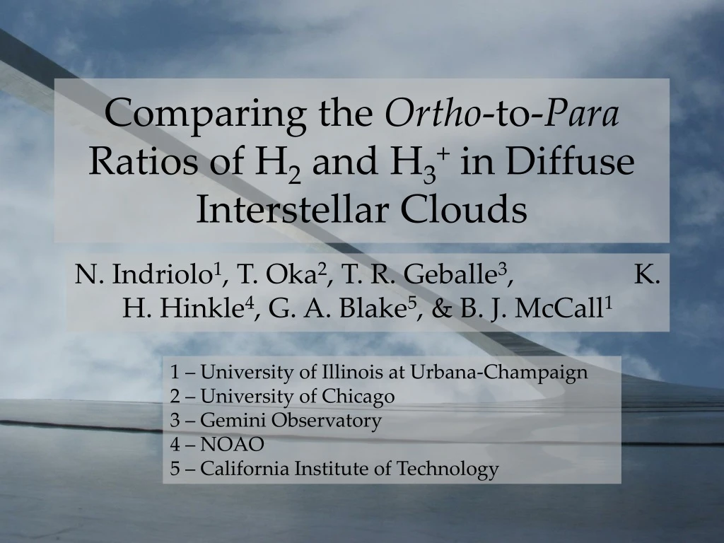 comparing the ortho to para ratios of h 2 and h 3 in diffuse interstellar clouds