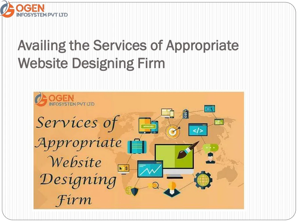 availing the services of appropriate website designing firm