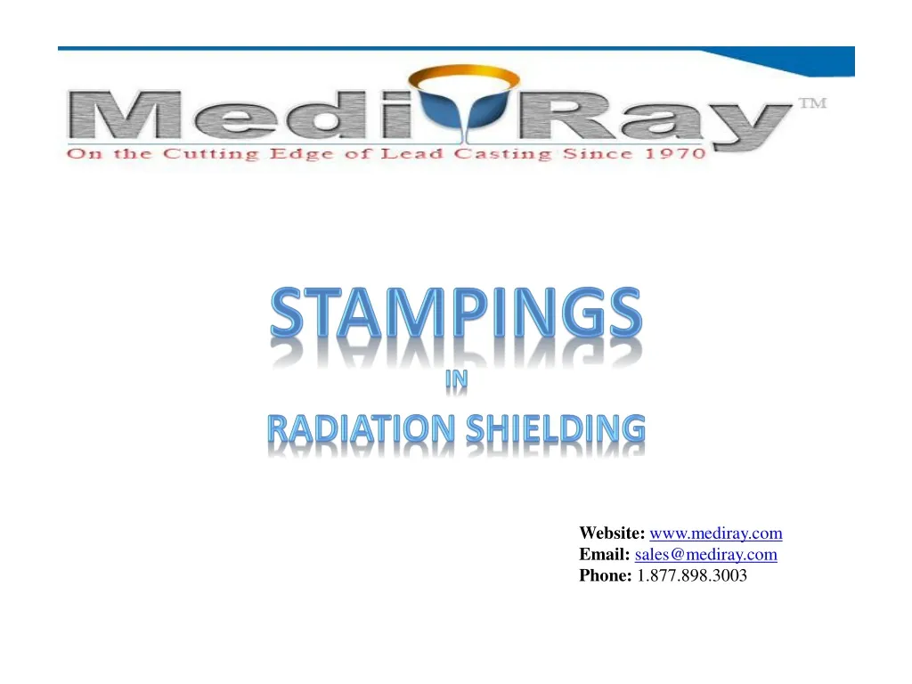 stampings in radiation shielding