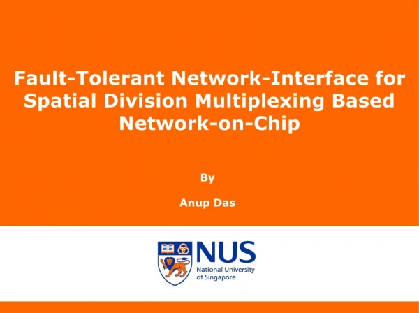 Fault-Tolerant Network-Interface for Spatial Division Multiplexing Based Network-on-Chip