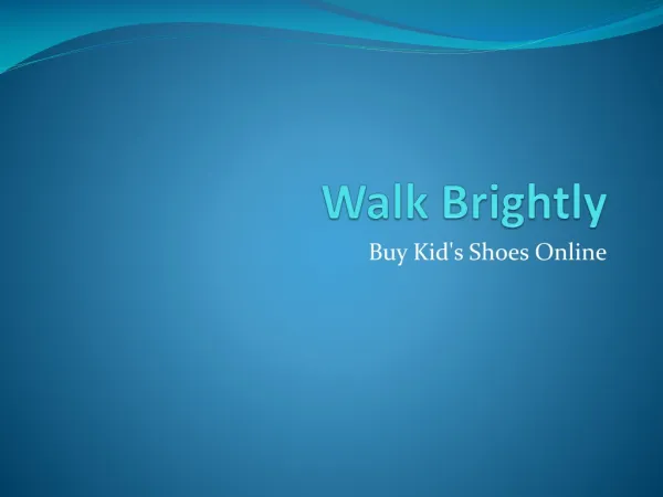 Walk Brightly - boys shoes