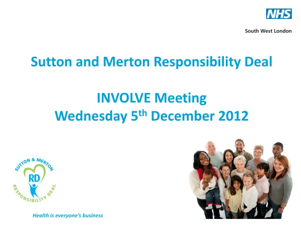 sutton and merton responsibility deal involve