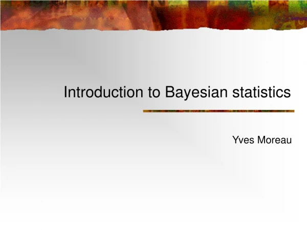 Introduction to Bayesian statistics