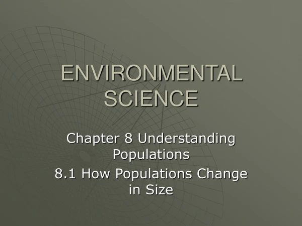 ENVIRONMENTAL SCIENCE