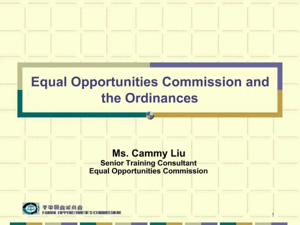 Equal Opportunities Commission and the Ordinances