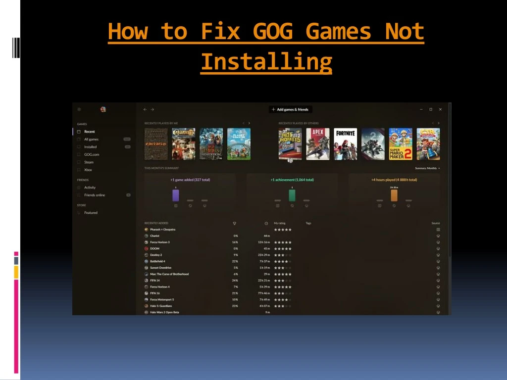 how to fix gog games not installing