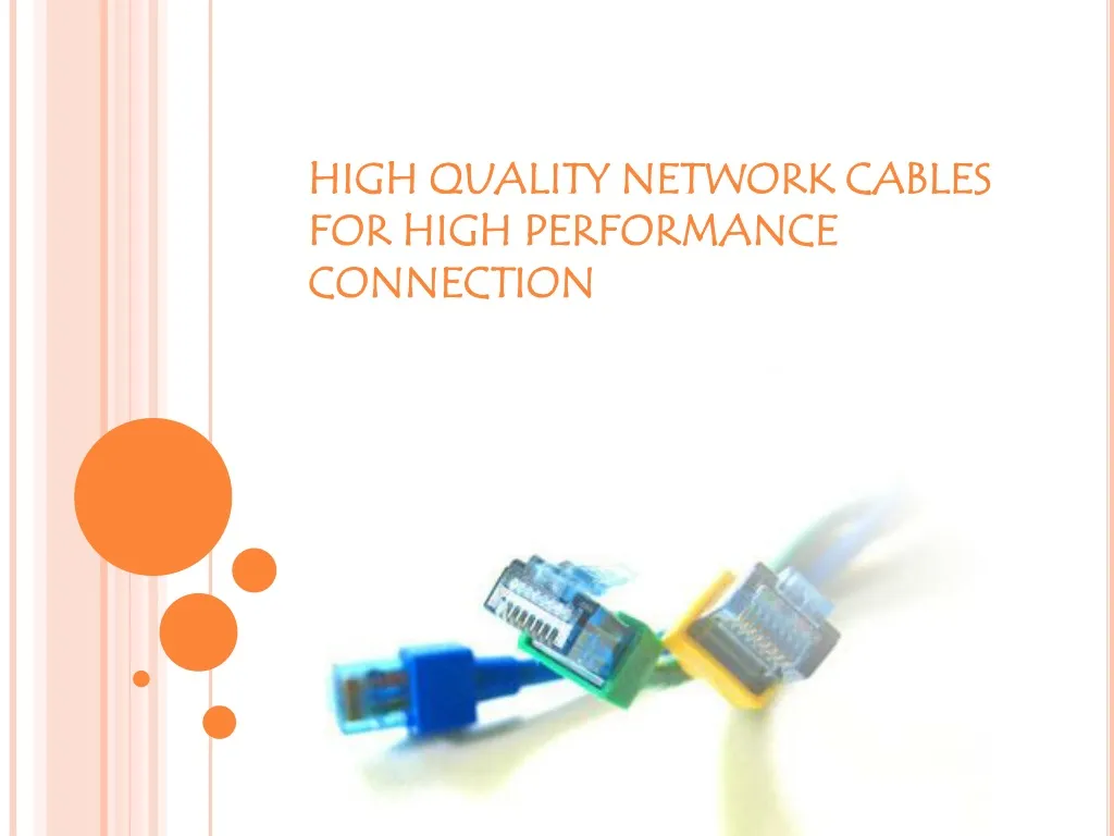 high quality network cables for high performance