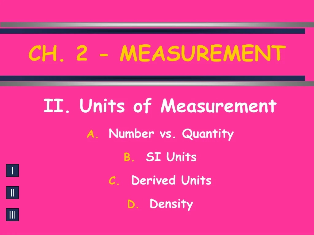 ch 2 measurement