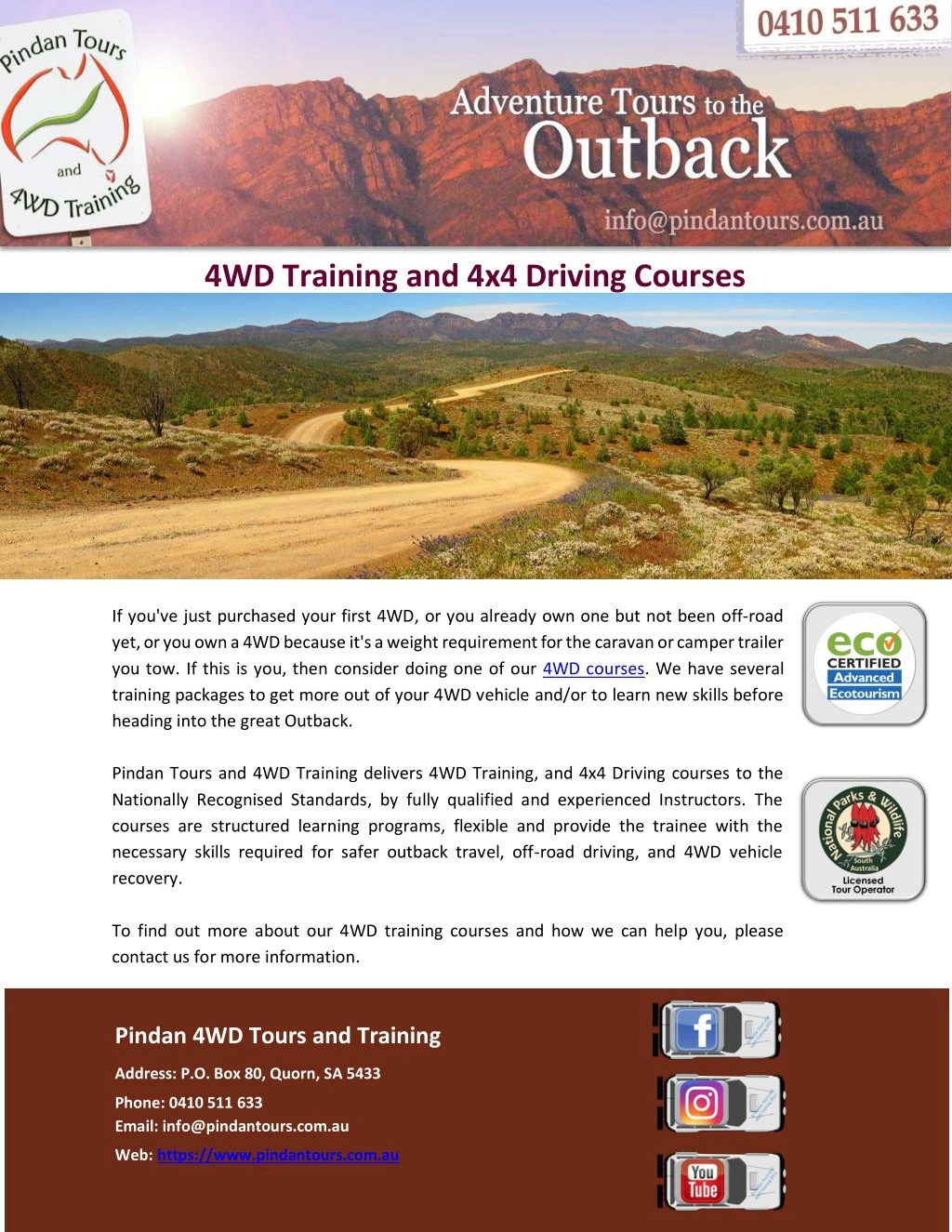 4wd training and 4x4 driving courses