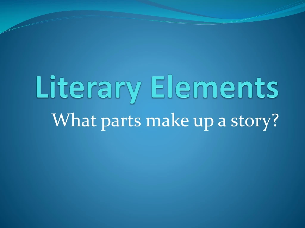 literary elements