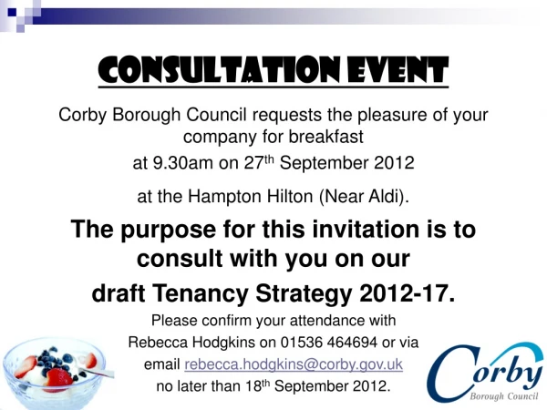 Consultation Event