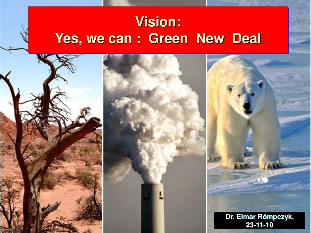 vision yes we can green new deal