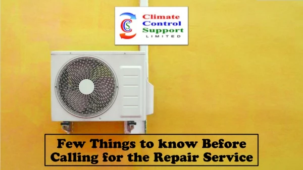 Few Things to know Before Calling for the Repair Service