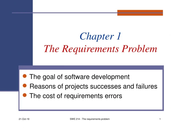 Chapter 1 The Requirements Problem