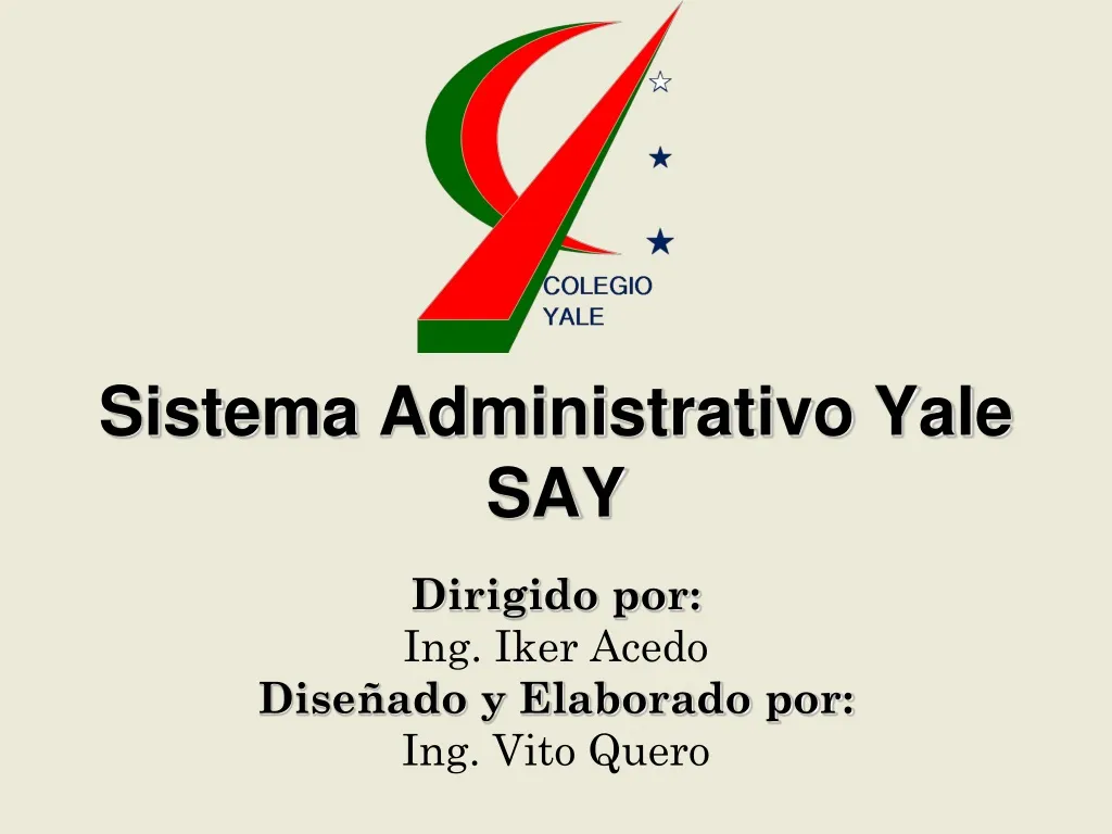 sistema administrativo yale say