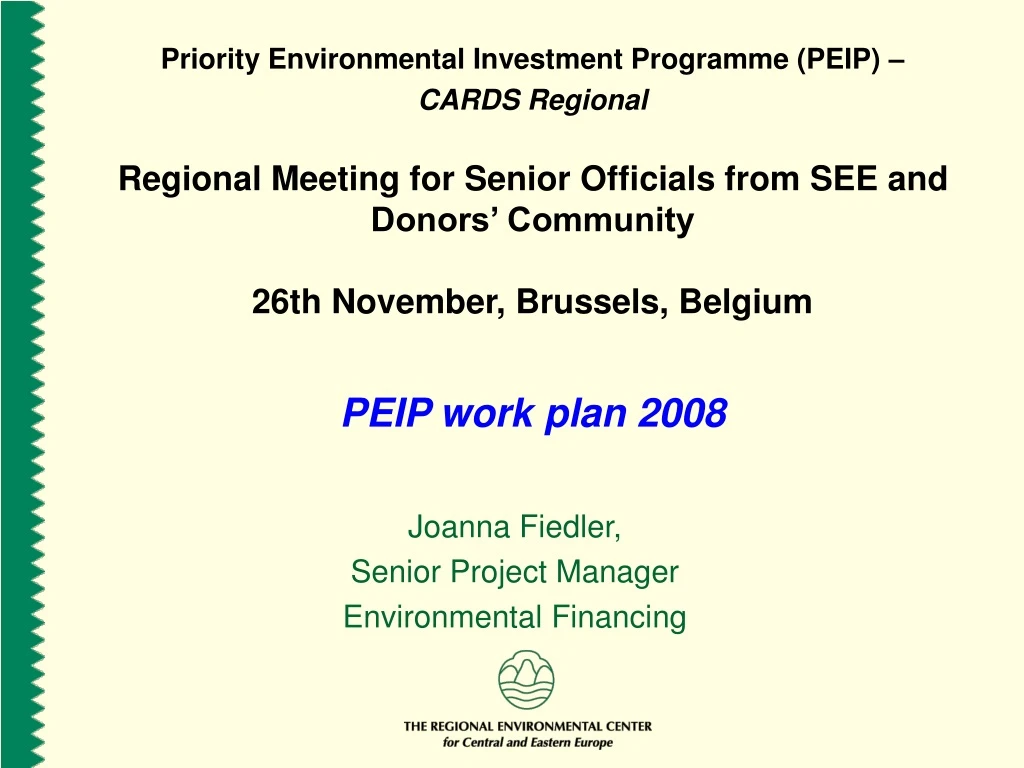 priority environmental investment programme peip