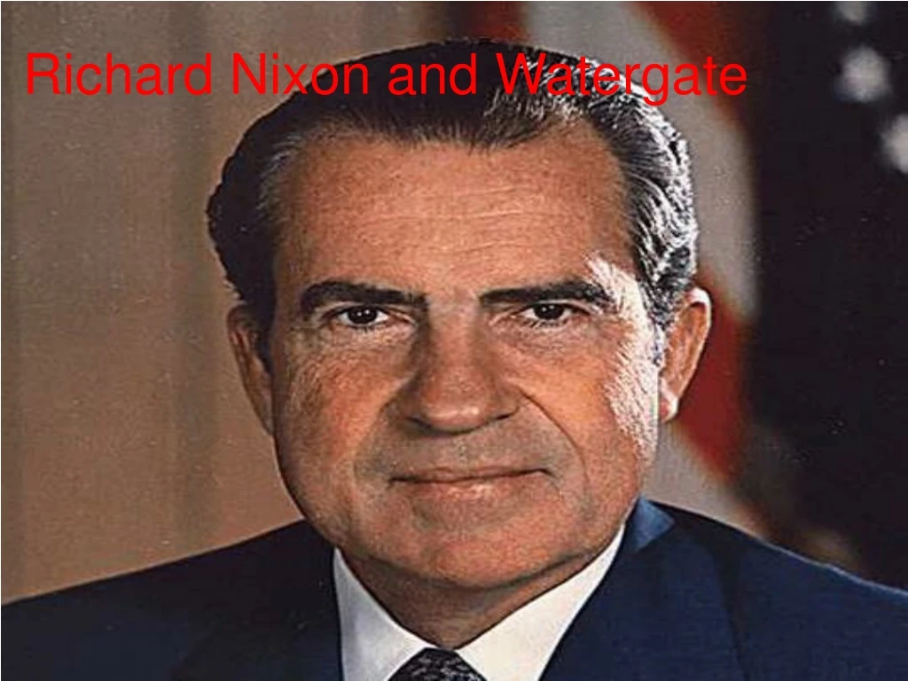 richard nixon and watergate