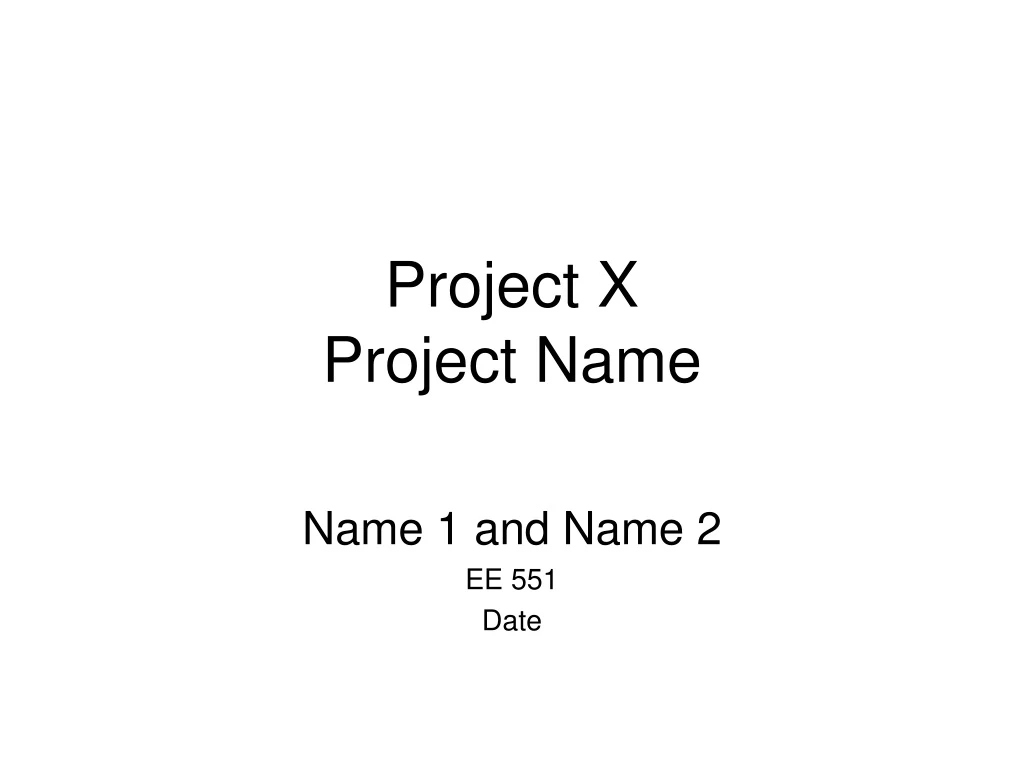 project x project name
