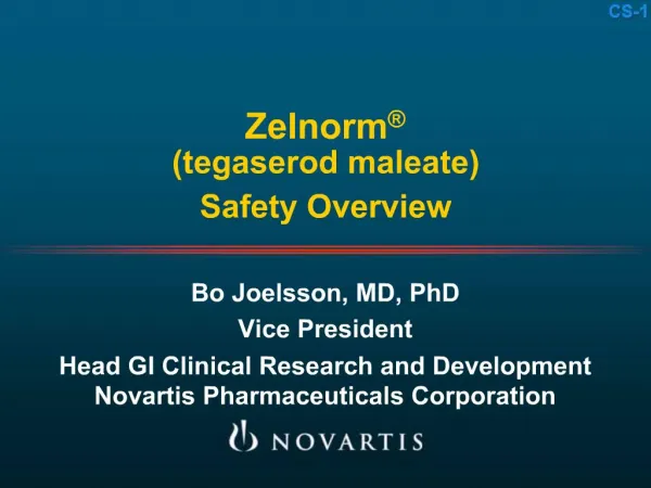 Zelnorm tegaserod maleate Safety Overview