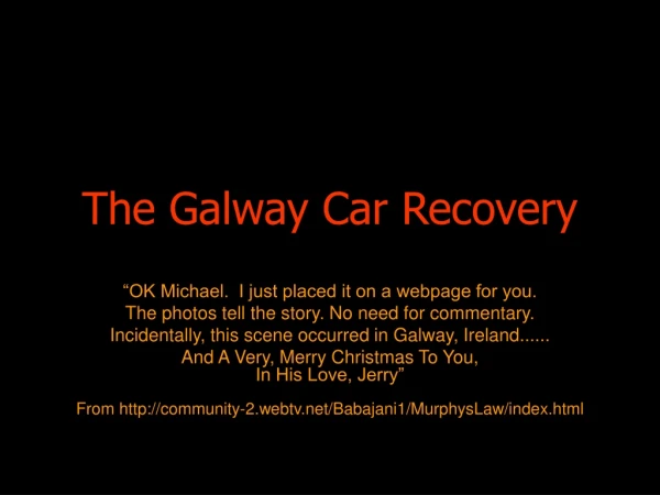 The Galway Car Recovery