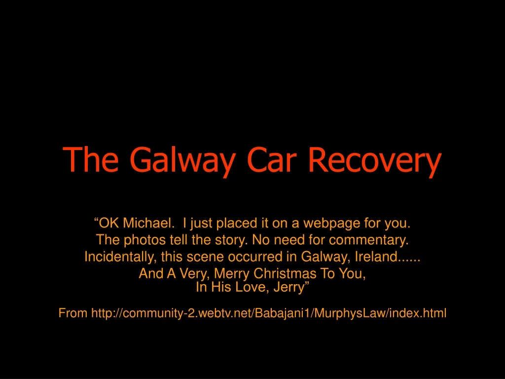 the galway car recovery
