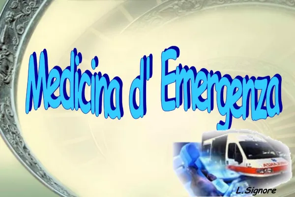 Medicina d Emergenza