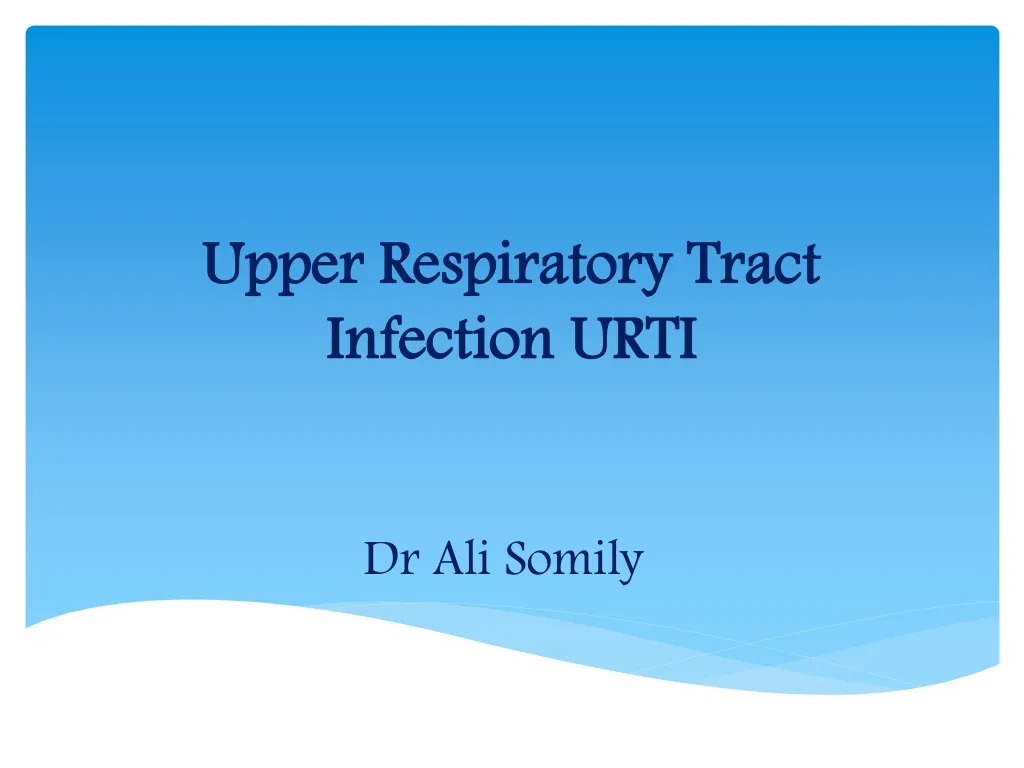 upper respiratory tract infection urti