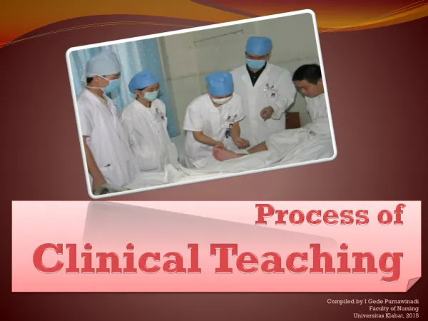 Process of Clinical Teaching