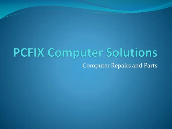 PCFIX Computer Solutions