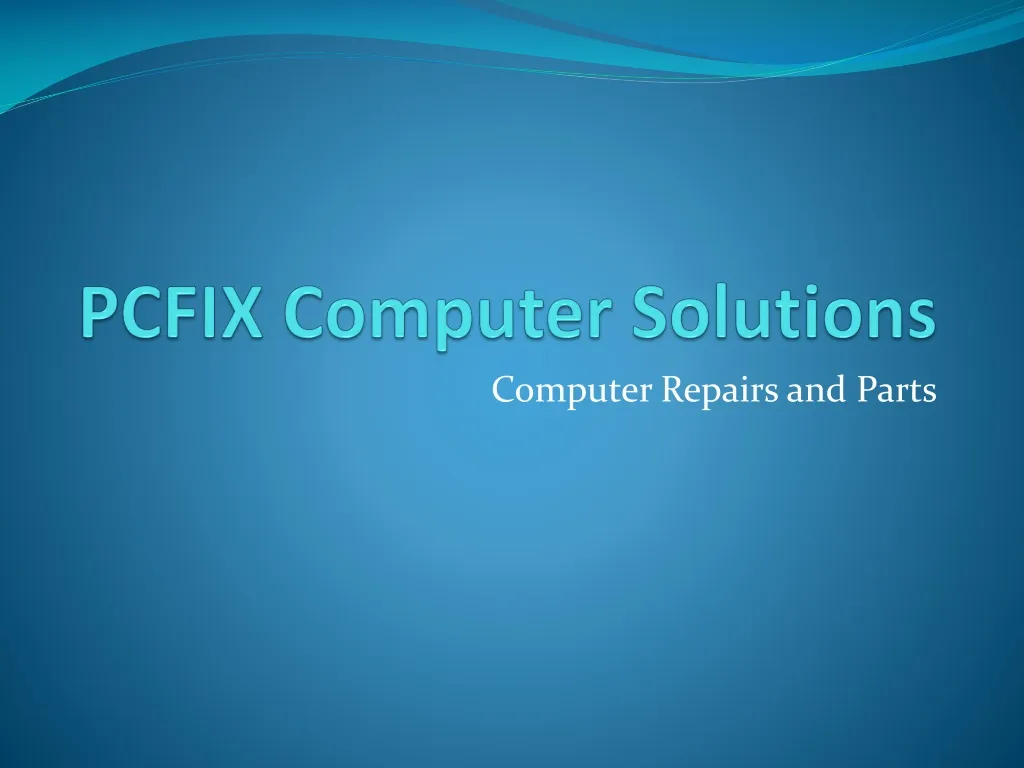 pcfix computer solutions