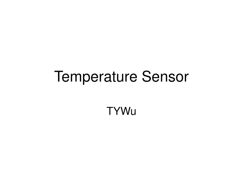 temperature sensor